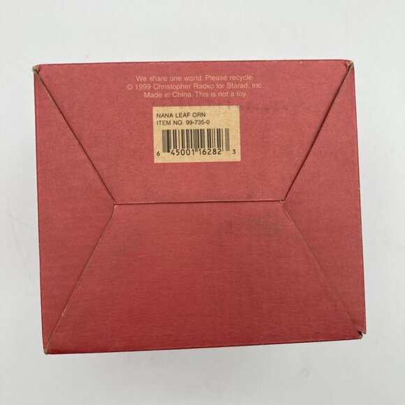 Vintage Christopher Radko Nana Leaf Woodland Winds Christmas Ornament Figurine - Picture 6 of 6